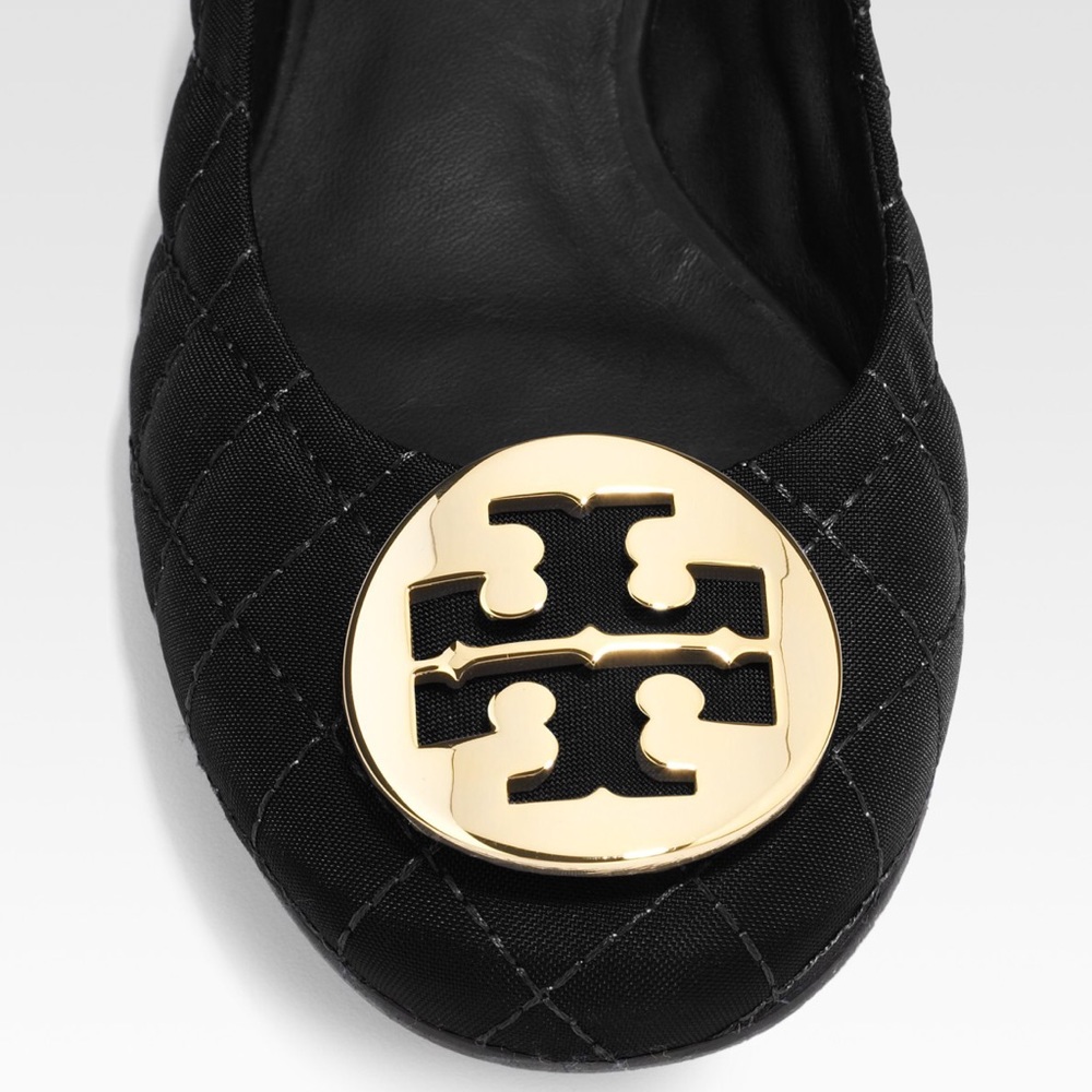 TORY BURCH | Quilted black flats